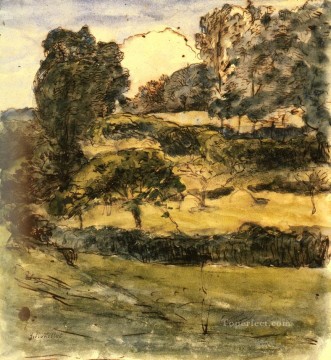  naturalism Canvas - Pastures In Normandy Barbizon naturalism realism Jean Francois Millet